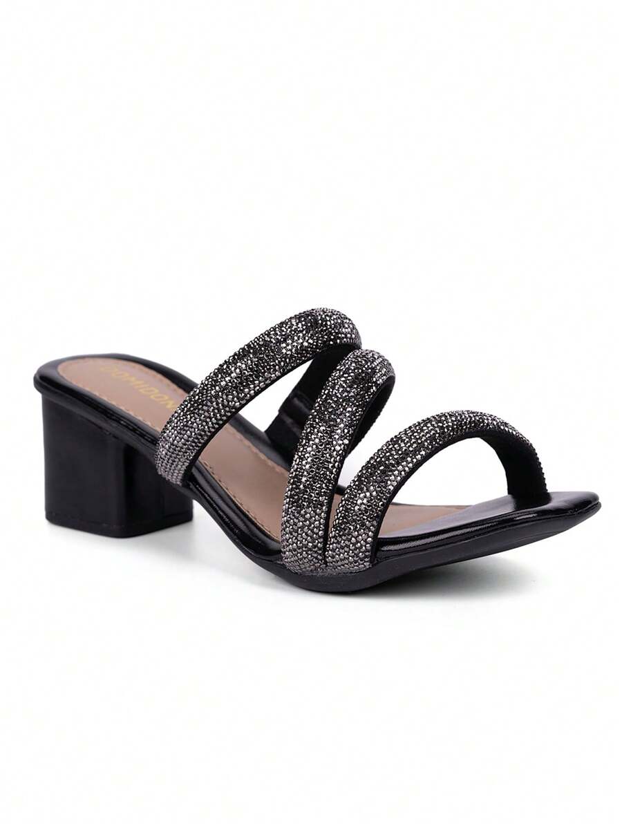 Domidona Women Heeled Sandals - màu đen - Xem 1
