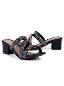 Domidona Women Heeled Sandals - màu đen - Xem 6
