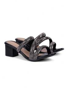 Domidona Women Heeled Sandals - màu đen - Xem 5