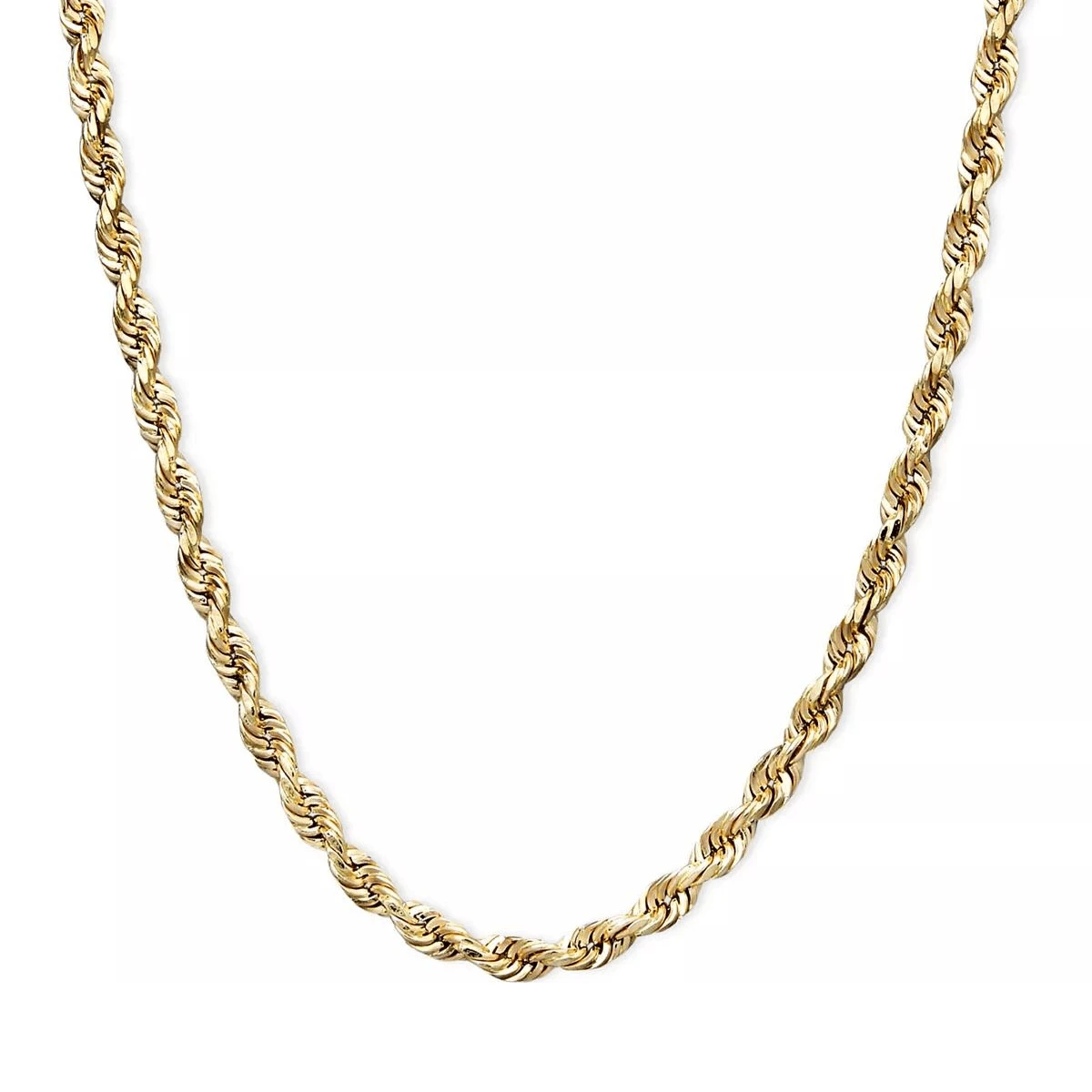 Romantika Jewelry 10K Carat Italian Gold Torzal Chain