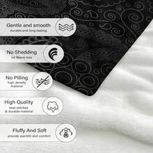 1件幾何圖案柔軟法蘭絨毯子,適用於沙發,家居,冷氣房,午睡,感恩節禮物,波西米亞風格,柔軟溫暖