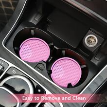 ZukMi 4pcs/set Pink Car Cup Holder Coasters - Pink - View 2