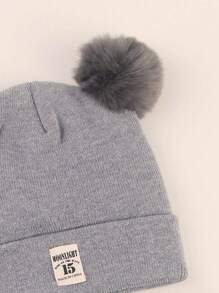 2 Miếng Em bé Mũ & Khăn quàng cổ Bộ - Xám - Xem 6