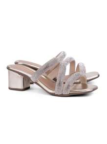 Domidona Women Heeled Sandals - 金色 - 查看 5