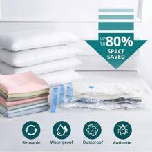 Bolsas ahorradoras de espacio, bolsas de compresión para almacenamiento de edredones y mantas, bolsas de sellado al vacío para almacenamiento de ropa, incluye bomba de mano