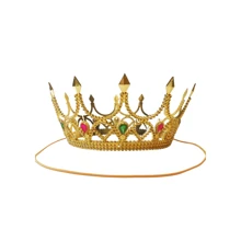 Corona De Rey Y Accesorio De Cabello De Princesa Para Niños, Corona De Príncipe - Dorado - Ver 1
