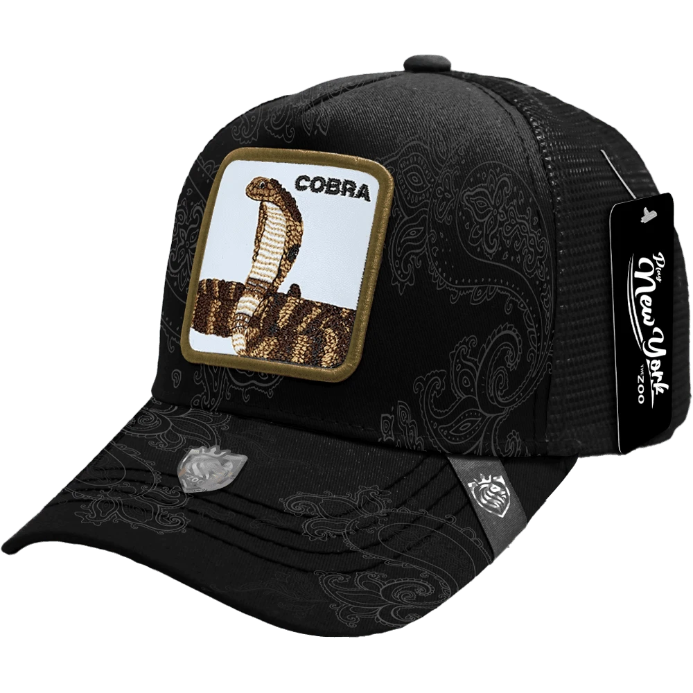 Gorra Trucker Play New York The Zoo Modelo Cobra - Negro - Ver 1
