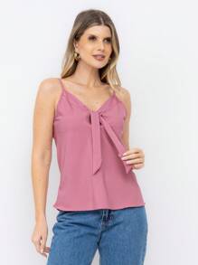 Women Tank Tops & Camis - Màu hồng gỉ - Xem 1