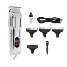 A7 银色男士理发器，使用专业理发器升级您的理发游戏 - 可充电、无线，为假期做好准备！男士秃头理发器胡须修剪器，专业，T 型刀片衬里修剪器电动 - 銀色 - 查看 7