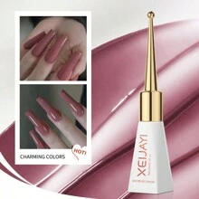XEIJAYI 1pc Long-Lasting Pink Gel Nail Polish UV/LED Soak Off Gel Nail Polish For Nail Art DIY Salon Home Holiday Gift For Women Nails - 西瓜粉 - 查看 6