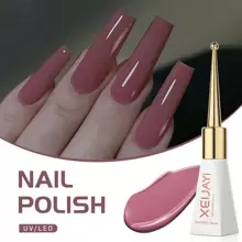 XEIJAYI 1pc Long-Lasting Pink Gel Nail Polish UV/LED Soak Off Gel Nail Polish For Nail Art DIY Salon Home Holiday Gift For Women Nails - 西瓜粉 - 查看 4