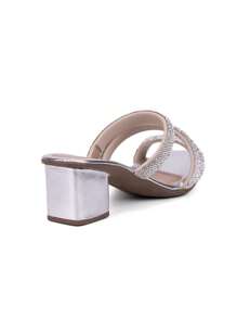 Domidona Women Heeled Sandals - 銀色 - 查看 3
