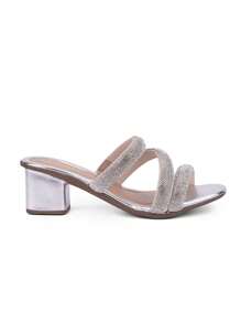 Domidona Women Heeled Sandals - 銀色 - 查看 2