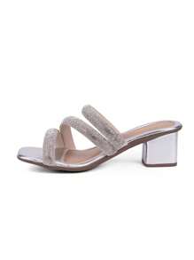 Domidona Women Heeled Sandals - 銀色 - 查看 4