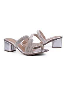 Domidona Women Heeled Sandals - 銀色 - 查看 6