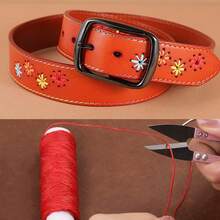 縫紉蠟線和7入手縫針套裝,適用於家居裝飾、地毯、皮革、帆布修補和縫製,適用於帆布、皮革、地毯、帆船、粗麻布等 - 蠟線(黑色 紅色 咖啡色) - 查看 8