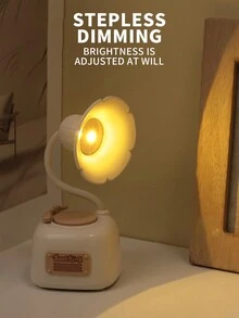 1 Miếng Creative Retro Hình máy hát Có thể sạc lại Hộp nhạc Đèn Với Vô cấp Làm mờ , Lý tưởng Qủa tặng Dành cho Cô gái - Nhiều màu - Xem 5