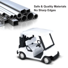 White Alloy Golf Car Model Replica, Pullback Inertia Toy Car Gift - White - View 4