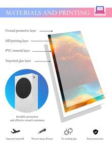 1set Printed Gaming Console Skin Sticker For Xbox Series S (4pcs/set) - Multicolor - View 8