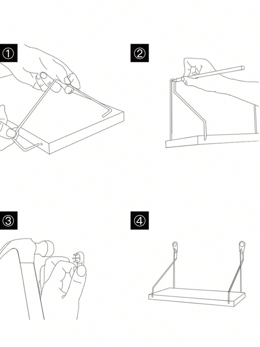 1pc Wallmounted Shelf With Partition Board, No Drilling Required