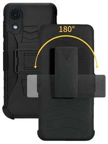 Funda Uso Rudo Con Clip Para Samsung Galaxy A03 Core - Negro - Ver 5