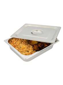 Inserto Acero Inoxidable 1/1 con Tapa 10 cm - Gris - Ver 5