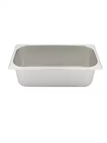 Inserto Acero Inoxidable 1/3 con Tapa 10 cm - Gris - Ver 5