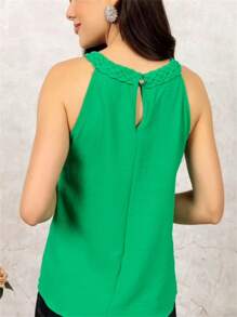 Women Tank Tops & Camis - Màu xanh lá cây đậm - Xem 2