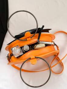 萬聖節南瓜手提包，哥德式深色單肩包，女式恐怖蝙蝠手提包和斜背包，Y2K 大容量新穎萬聖節搗蛋錢包和手提包，南瓜郵差包肩鏈包適合女式女孩兒童