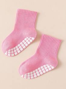 6 雙裝精梳防滑嬰兒地板襪,帶有網狀上部足弓支撐,無縫腳趾,非常適合學習步行