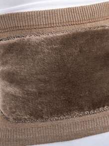 男女护腰保暖护胃防腰腹受凉秋冬季暖胃器防寒睡觉专用神器保暖内衬加厚护腰 - 棕色 - 查看 5