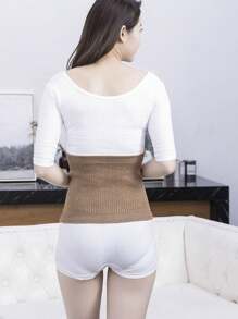 男女护腰保暖护胃防腰腹受凉秋冬季暖胃器防寒睡觉专用神器保暖内衬加厚护腰 - 棕色 - 查看 2