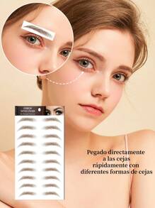 8PCS  Pegatinas para Tatuaje de Cejas: Realza tu Mirada con Estas Adhesivo Pestañas y Pestanas Postizas de Larga Duración - Tatuaje para Cejas, Diseños Creativos para Mejorar tus Cejas y Voluminosas Pedtañas Postizas - Tatuajes y Tattoos con Adhesivo para Pestañas de Calidad Superior ¡Luce Increíble en Todo Momento!