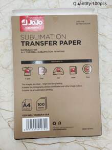 100 piezas Fondo A4 sublimación papel con rosado para impresión fotos - Blanco - Ver 2