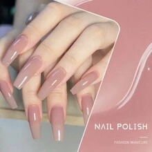 XEIJAYI 1瓶半透明持久粉色凝胶指甲油，UV/LED可卸甲凝胶指甲油，适用于美甲DIY沙龙居家美甲，节日礼物，女士美甲美睫DIY沙龙礼品 - 粉色 - 查看 5