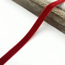 4.5m 10mm Wide Colorful Single-Sided Flocked Ribbon With Bowknot For Gift Wrapping Valentines - Multicolor - View 23