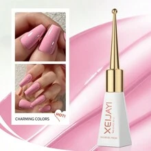 XEIJAYI 1瓶粉色持久凝胶指甲油，UV/LED可卸甲凝胶指甲油，适用于美甲DIY沙龙居家美甲，节日礼物，女士美甲艺术修甲DIY沙龙礼品 - 粉色 - 查看 7