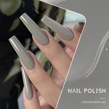 XEIJAYI 1pc Long-Lasting Grey Gel Nail Polish UV/LED Soak Off Gel Nail Polish For Nail Art DIY Salon Home Holiday Gift For Women - 灰色 - 查看 5
