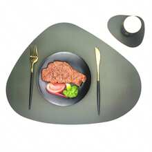 2 cái/bộ Da Hình giọt nước Màu thuần Phong cách Đơn giản Đệm Phòng bếp Đĩa Nhà  Đồ trang trí - Nhiều màu - Xem 10