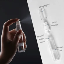 3入組10ml真空噴霧瓶,用於香水噴霧器,便攜可加注塗漆霧化器 - 無色 - 查看 2