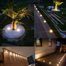 Lampara para Piso Luz LED Blanca Calida de 7w Uso Exterior e Interior - Blanco - Ver 4