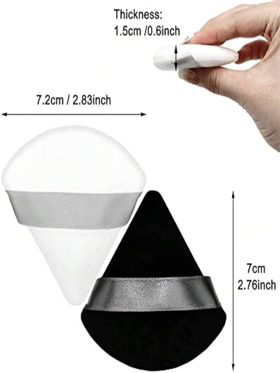 12 Pieces Cosmetic Powder Puff,2.76 Inch Portable Soft Sponge Setting