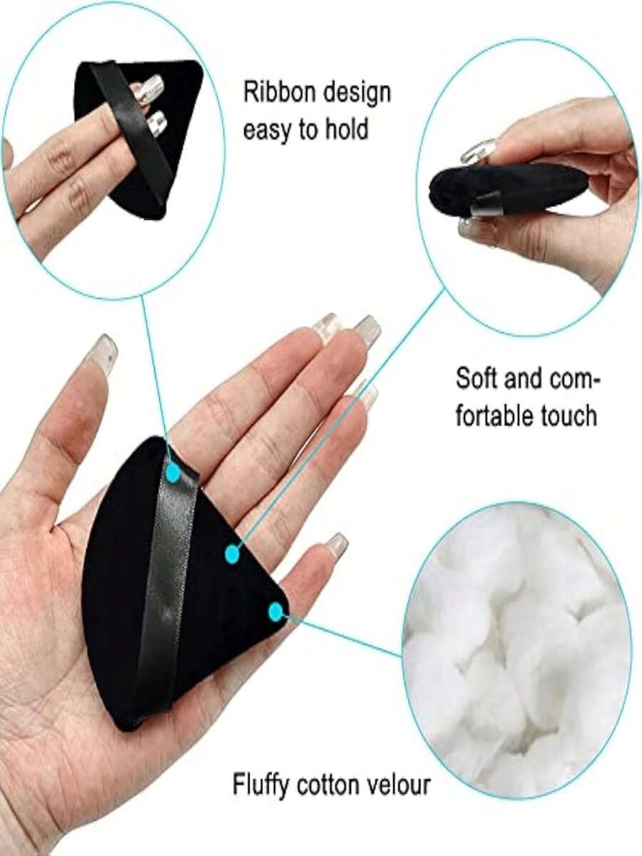 12 Pieces Cosmetic Powder Puff,2.76 Inch Portable Soft Sponge Setting