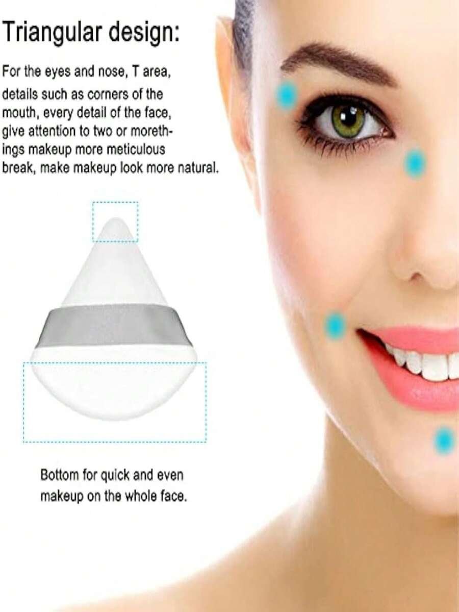 12 Pieces Cosmetic Powder Puff,2.76 Inch Portable Soft Sponge Setting