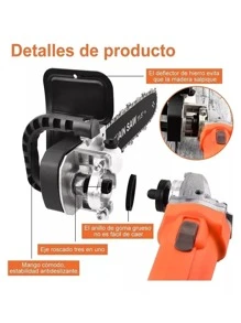 Motosierra Esmeriladora Amoladora Adaptador Angular Sierra. Vmingo - Negro - Ver 3