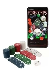 Juego De Mesa Divertido Set Fichas De 100 Fichas - Negro - Ver 1