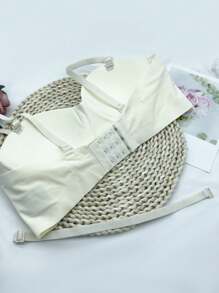 Women's Push Up Wireless Seamless Bra, Invisible, Anti-sagging, Specially Designed For Small Breasts - White - View 2