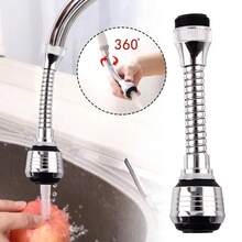 Extensión Flexible Turbo Flex 360° Para Grifo De Agua - Plateado - Ver 3