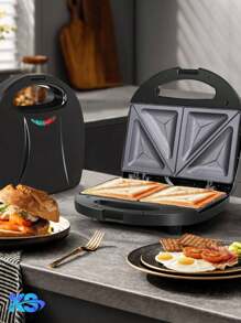 PANINI Electric Sandwich Maker, ORVICA - Black - View 2