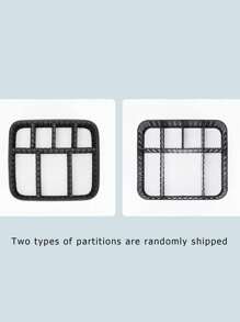 极简主义专业化妆盒大容量化妆包，带两个可拆卸隔层，便携式化妆包带手柄，防水化妆收纳盒，带拉链可调节支撑带，适合旅行活动，专业化妆师必备（可拆卸隔层随机发货）化妆包返校用品 - 黑色 - 查看 8